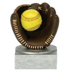 Pop Fly Catch Softball Resin Trophy