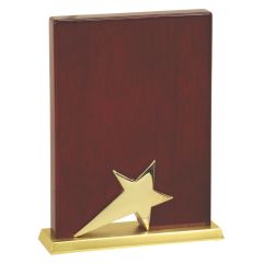 Gold Accented Rosewood Plaques - blank