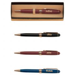 Colorful Etched Brass Pens with Case