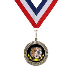 Full Color Bulldog Medal