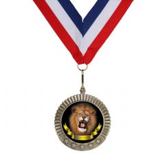 Large Color Lion Medal