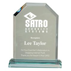 Flat Topped Pinnacle Glass Award