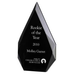 Pointed Black Acrylic Trophy