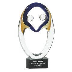 Contemporary Teamwork Glass Art Award