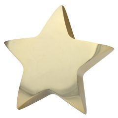 Gold Star Paperweight with Engraving
