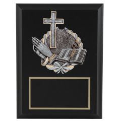 Religious Resin Wreath Plaque