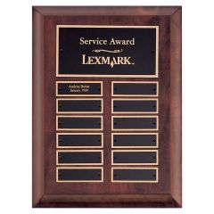 Cherry Stained Monthly Award Plaque