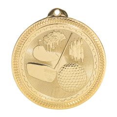 Gold Golf Participation Medal