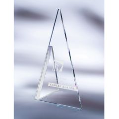 Matterhorn Triangle Glass Award - Clear