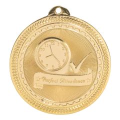Gold Perfect Attendance Medallion
