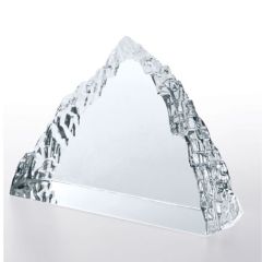 Mountain Peak Glass Paperweight Award