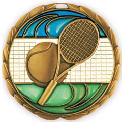 Ball and Racket Tennis Medallion