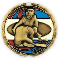 Wrestling Match Action Medal