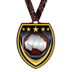 Explosive Punch Color Karate Medal