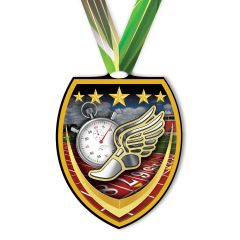 Burst of Speed Color Track Medal