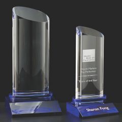 Cobalt Bottom Yves Crystal Award