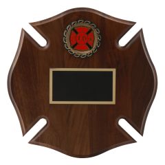 Maltese Cross Fire Department Plaque