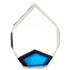 Cobalt Blue Accent Jewel Acrylic Award