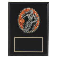 Shining Female Basketball Resin Plaque