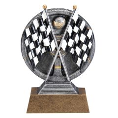 Colored Racing Flags Resin Award
