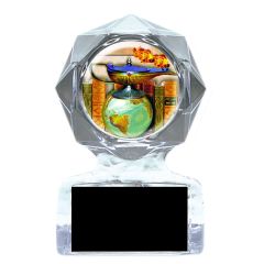 Fiery Academic Lamp Acrylic Trophy