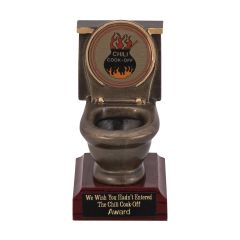 Golden Throne Chili Resin Trophy