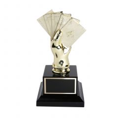 Marble Base Poker Hand Award