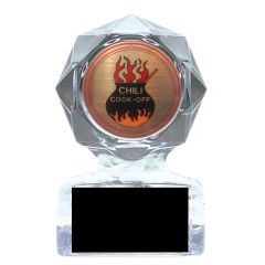 Chili Cook-Off Geometric Acrylic Trophies