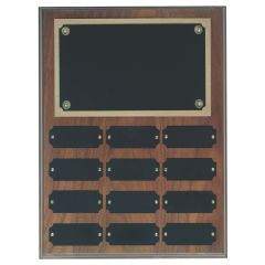 Perpetual CorporateWalnut Wall Plaque - 12 plates