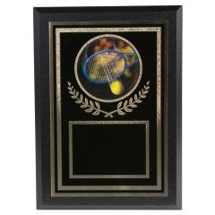 Fiery Holographic Tennis Tournament Plaque