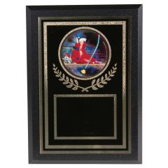 Holographic Victory Downhill Skiing Plaque