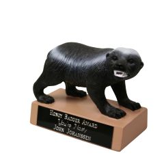 Crazy Nasty Honey Badger Trophy