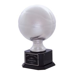 Jumbo Silver-Tone Basketball Award