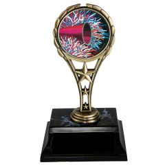 Three Star Golden Riser Cheer Trophy