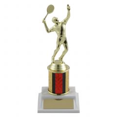 Customizable Column Tennis Trophies