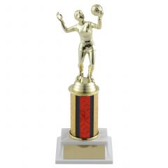 Customizable Volleyball Column Trophy