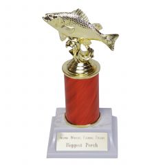 Big Catch Perch Trophy with Customizable Column