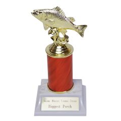 Big Catch Perch Trophy with Customizable Column