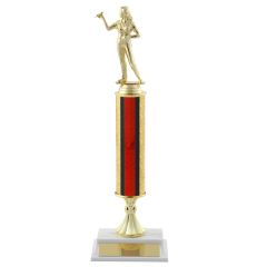 Ladies Darts Trophies with Tall Column