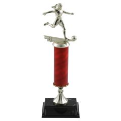Tall Column Ladies Soccer Trophies