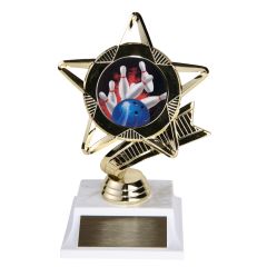 Star of the League Bowling Trophies