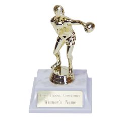 Basic Golden Male Boxing Trophy