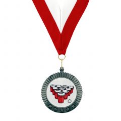 Five Star Beer Pong Party Medallion