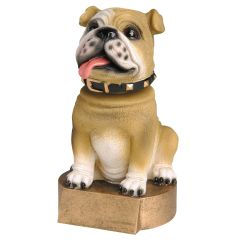 Bobbling Brown Bulldog Mascot Trophy