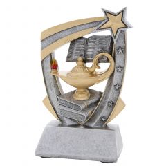 3-D Action Star Resin Lamp of Learning Trophy