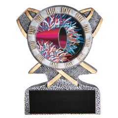 Silver Ribbon Resin Cheer Trophies