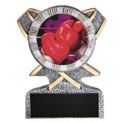Silver Ribbon Resin Boxing Award