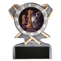 Silver Ribbon Resin Chess Award