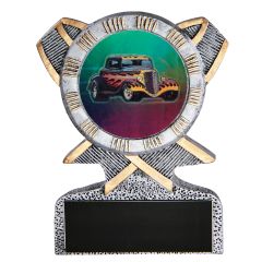 Silver Ribbon Resin Hot Rod Award
