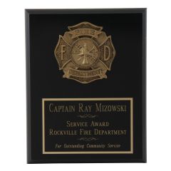 Fire Department Appreciation Plaque